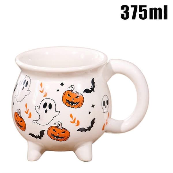 Halloween Wizard Magic Jar Keramisk Mugg, Dekorativ Pumpa Spöke Ornament, Eftermiddagste Frukostkopp, 1 Styck