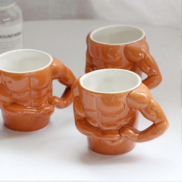 Härlig keramisk kopp för kaffedrickande 1 st Orange