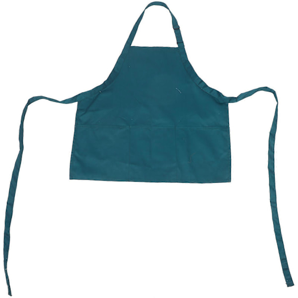 Diskförkläde för köksanvändning Mörkgrön Polyester Bomull Justerbart midjeband 1Set