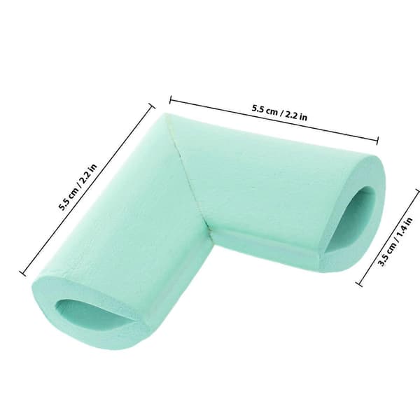 Ljusgröna Hörnskydd i Skum för Möbler, 12-pack