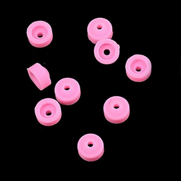 Rosa silikondammskydd för nagelverktyg, 20 st
