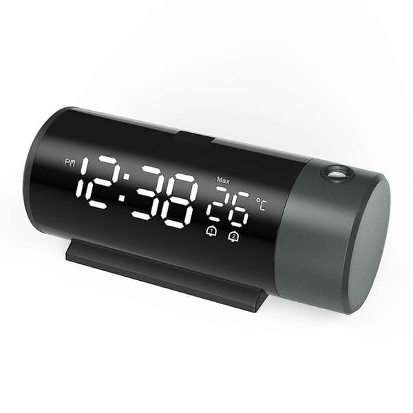 Projektionsväckarklocka med roterbar projektor LED-display