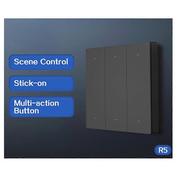 Scenkontroll 6-knappars Wifi Smart Switch Batteridriven Fjärrkontroll