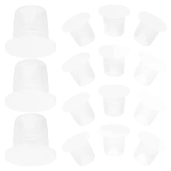 100 st bil luftfräschare diffusorflaska parfympropp lock läckagesäker transparent plastpropp häller tätningslock flaska