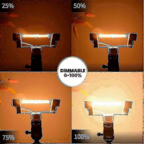 R7s Halogenstiftlampa 100W Varmvit Dimbar Spotlight