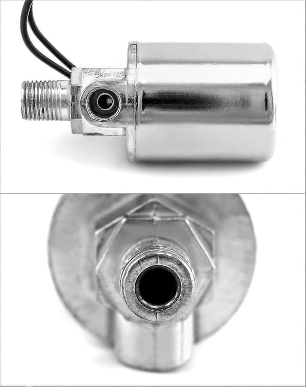 Lufthorn magnetventil, 1/4\" NPT 12V elektrisk luftventil, förkromad, för 1/4\" OD slang, 200 PSI Max, 2-pack