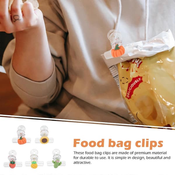 Chipspåsklämmor Matpåsklämma för försegling 30 st blandade plastklämmor