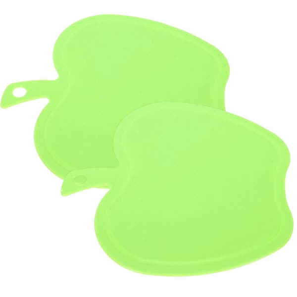 Skärbräda Kök PP Material Äppelformad Skärbräda med Hängande Design 26x25cm 2st