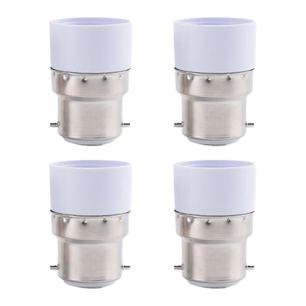 B22 till E14 Glödlampssockeladapter, AC 220V Lamphållare, 4st
