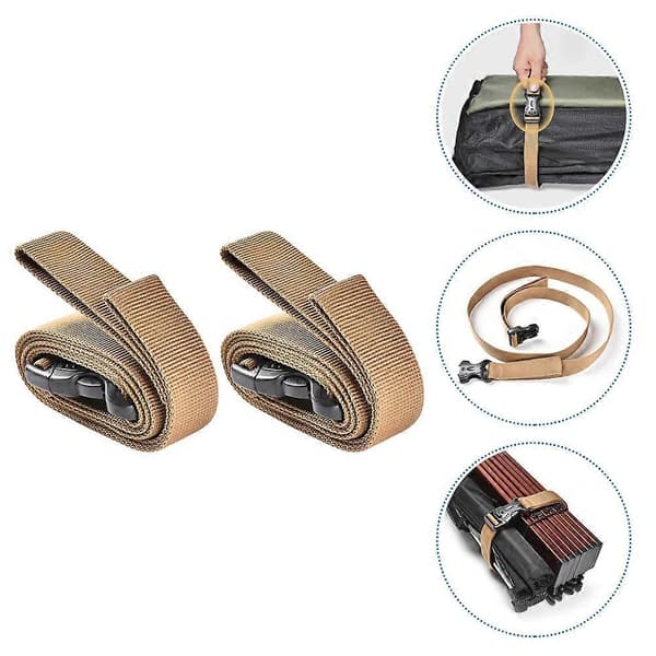 Khakifärgad bagagerem för utomhusbruk med slitstark design 2-pack