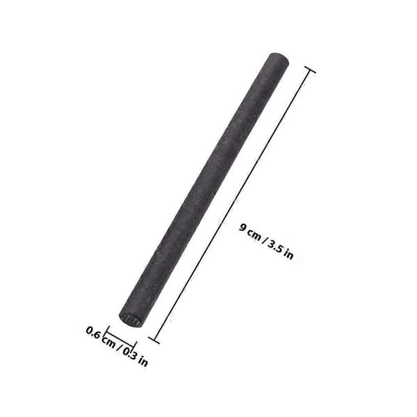 Grafitomrörare för degel, 6 mm diameter, värmebeständig, 12-pack
