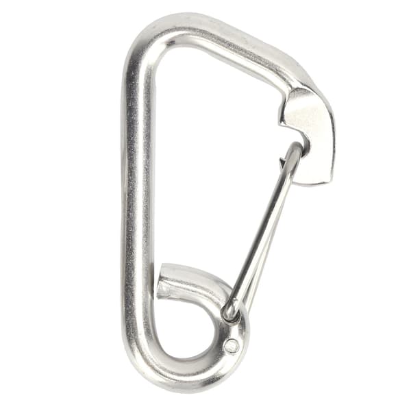 Säkerhetskrok i rostfritt stål, smidd rostskyddad korrosionsskyddad stark fjäderhake, 100 mm