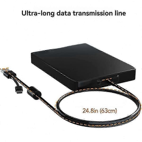 Extern USB-C-diskläsare - Dubbelt gränssnitt för bärbara datorer och diskettenheter