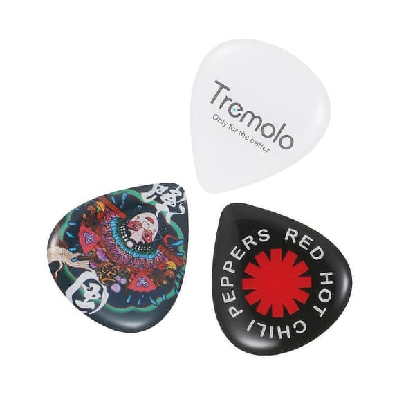 3 st gitarrplektrum musikinstrumenttillbehör för elgitarrbas (tung)