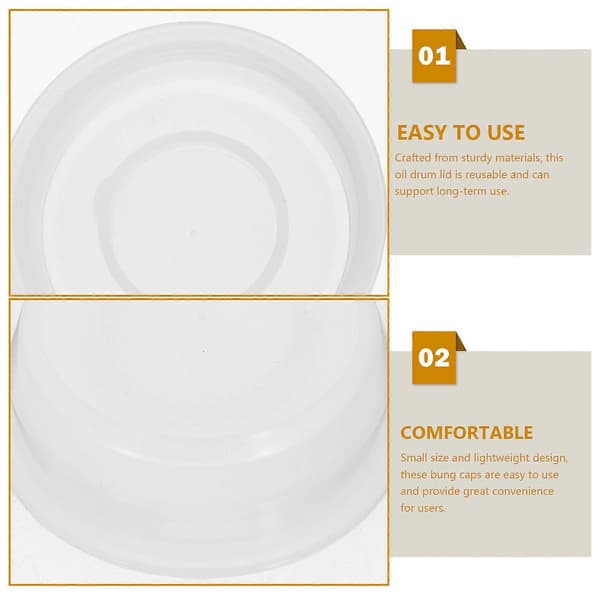 Plastpluggar för oljetrummeltätningslock med ring, 20-pack