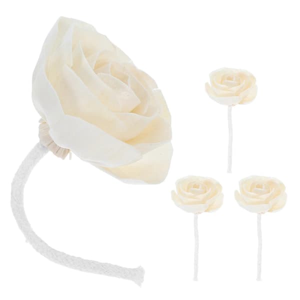 Flameless eterisk oljediffusor blomsterpinnar för aromaterapi, 4-delat set