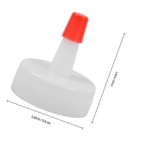 20 st klämflaskor med doseringslock, läckagesäker spetsig design, plastmunstycken för såsbehållare, vattenflaskor, limflaskor