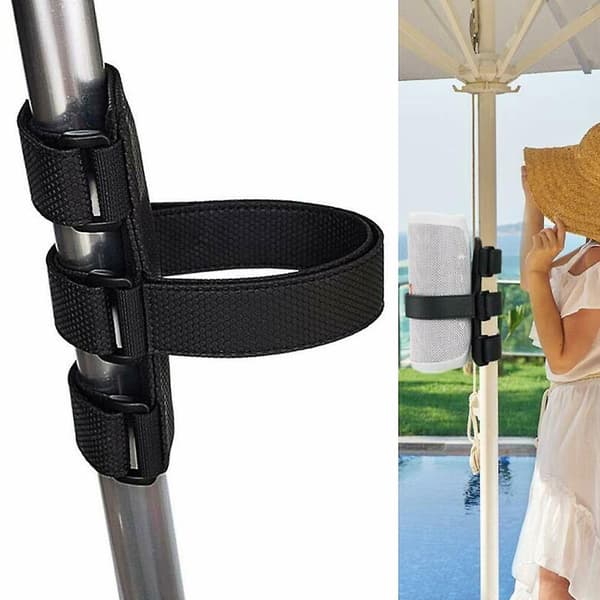 Slitstark elastisk högtalarrem, bärbar hållare för Bluetooth-högtalare och vattenflaskor, kompatibel med cykel, golfbil, barnvagn, sparkcykel