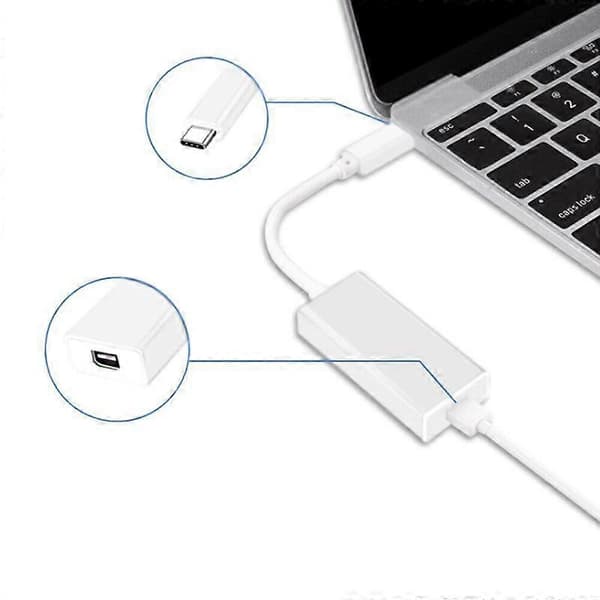 Thunderbolt 3 (USB-C) till Thunderbolt 2-adapter, dubbelriktad, kompatibel med Thunderbolt 3- och USB 4-portar