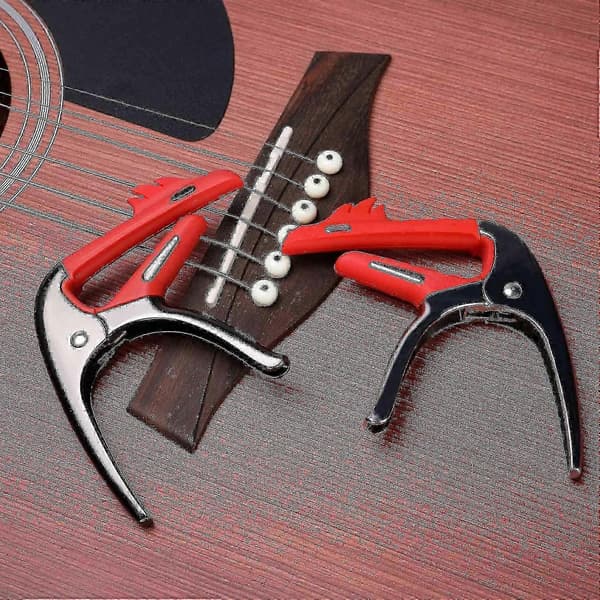 Gitarr Capo, kompatibel med akustiska och elektriska gitarrer, mandolin, banjo