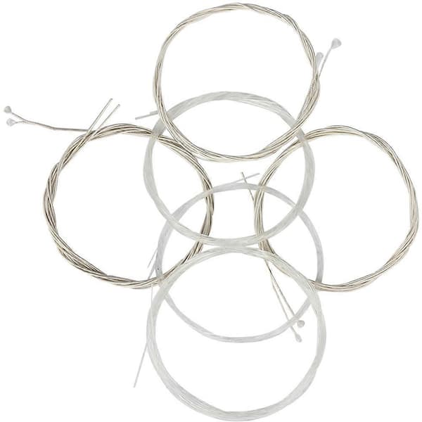 Nylon Oudsträngar Ersättning, 12 st, Silverpläterad Kopparlegering