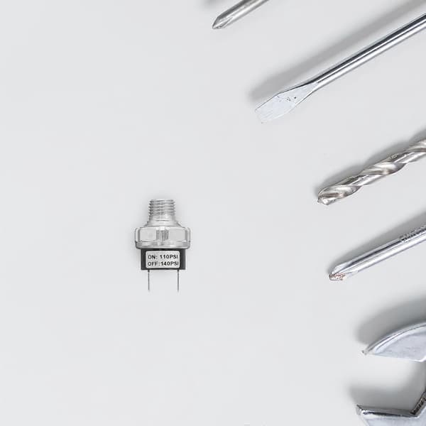 Tryckkontrollbrytare 5-pack, 1/4 NPT 12V/24V DC, automatisk drift för fordons- och industriella luftsystem