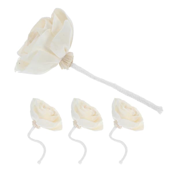 Flameless eterisk oljediffusor blomsterpinnar för aromaterapi, 4-delat set