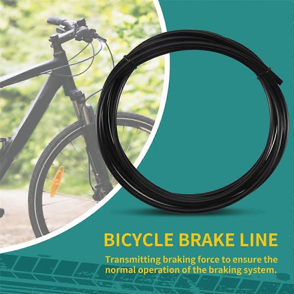 Cykelhydraulisk bromsslang BH90, 2,5 m lång, 5 mm diameter, kompatibel med Shimano Deore XTR bromssystem