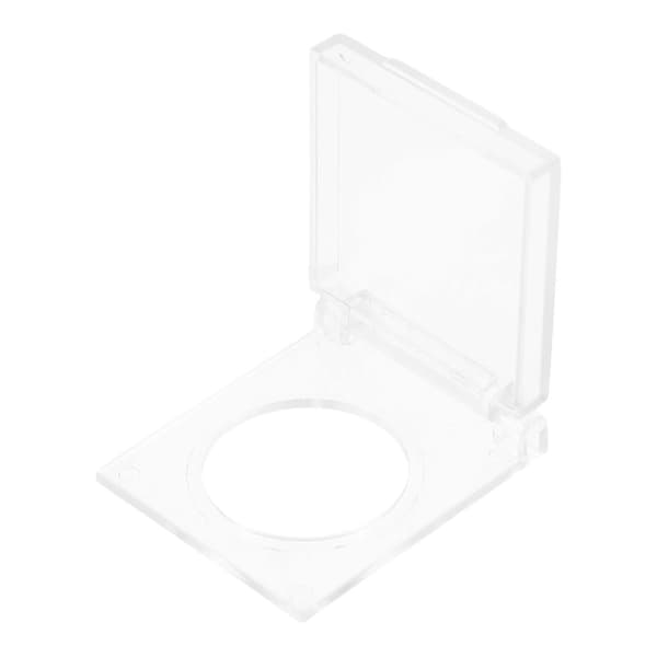 Strass Konst Ljusplatta Knappskydd för 2st Flexibelt Transparent Plastskydd