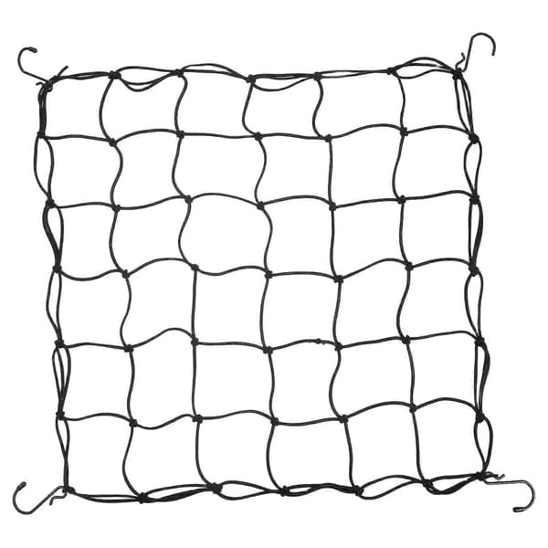 Elastiskt spaljénät med krokar för odlingstält Svart växtstöd 1 st