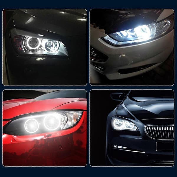 2 X Halogenstrålkastare LED Bilstrålkastarsats Angel Eye Markeringsljus För BMW E39 E53 E60 E61 E63 E64 E65 E66 E83 E87 BMW 525i