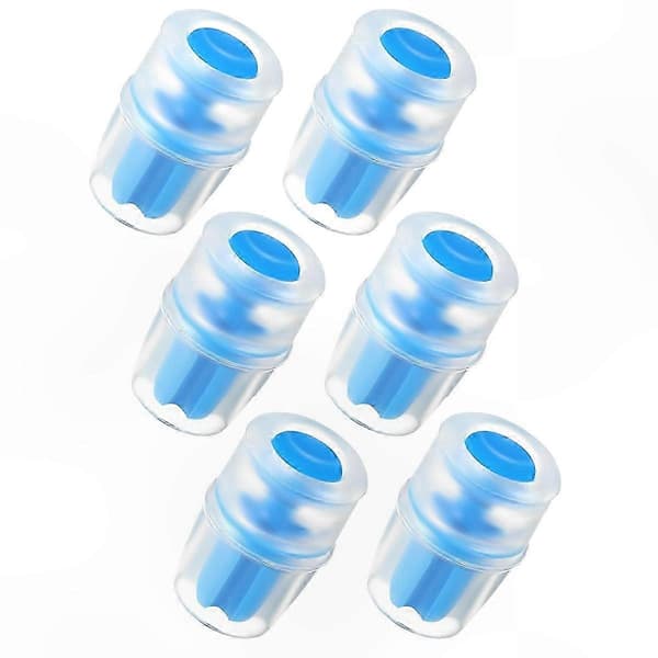 Silikonbitventiler för barns vattenflaskstrån, läckagesäkra självtätande, 6 färger, 1-pack