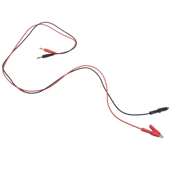 Bananplugg till Krokodilklämma Testkabel, 1m Lång, 2 Par för Multimeter, 50V 15A