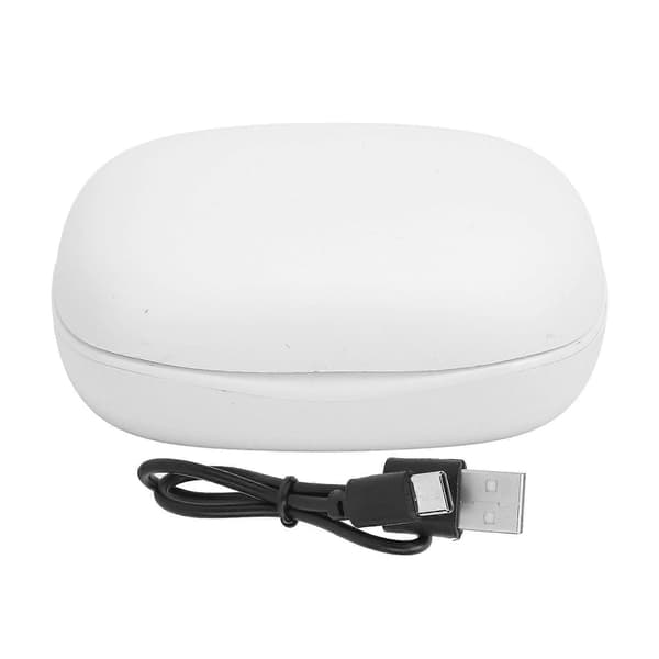 Trådlöst Bluetooth 5.0-headset, touchkontroll, stereoljud, bärbart laddningsfodral, 200mAh batteri för utomhusbruk