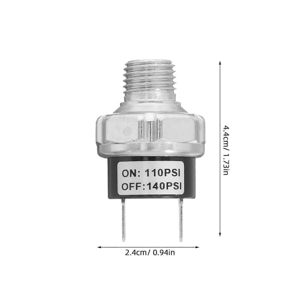 Tryckkontrollbrytare 5-pack, 1/4 NPT 12V/24V DC, automatisk drift för fordons- och industriella luftsystem