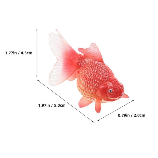 Fisk Akvarium Dekor Röd Guldfisk Modell för Akvarium