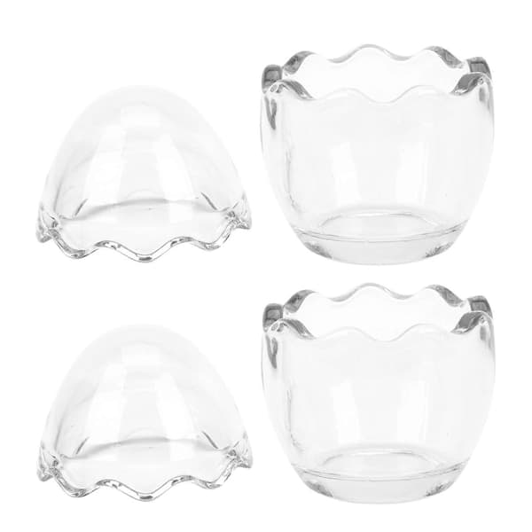 2 st dessertkoppar i glas, värmebeständiga bakformar för pudding, gelé, yoghurt, för bakning och servering, 100 ml