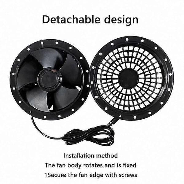 12V 5.2A Mini Blåsfläkt, Plast Blåsdräktsfläkt för Uppblåsbar Kostym, Dockluftpump