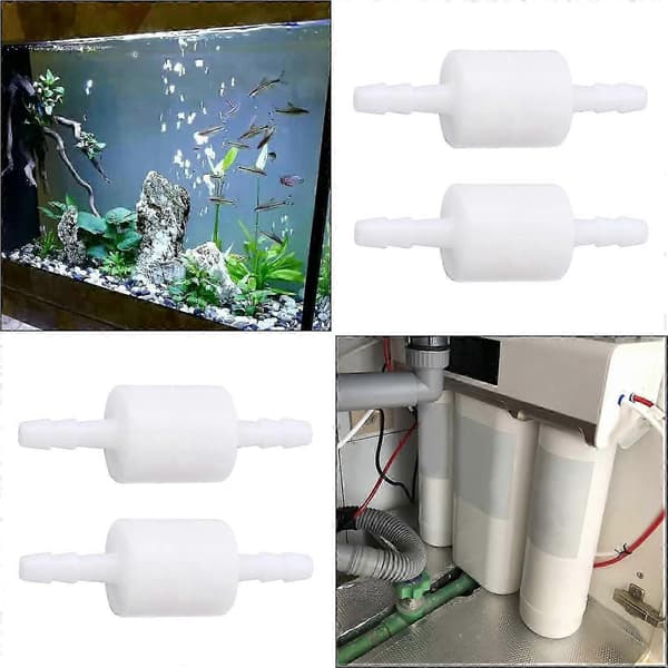 4st Envägs Backventil i Plast 4mm, Luft Vatten Gas Flödeskontroll, för Vattenrening & Luftrening