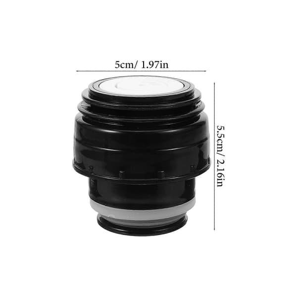 Läckagesäkert plastlock, kompatibelt med vattenflaskor och vakuummuggar, 4,5 cm innerdiameter