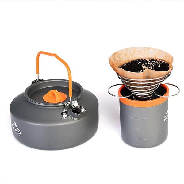 3-pack aluminiummugg för camping, picknick och vandring