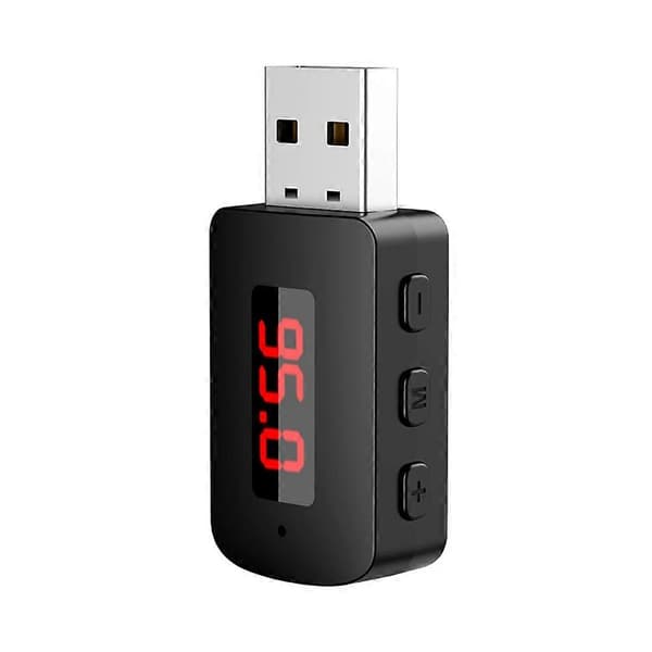 Bil Bluetooth 5.4 FM-sändare, USB Handsfree-samtal, Trådlös Musikadapter