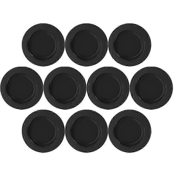 Återanvändbara gummiproppar för spargrisar, svart, 3,2 cm innerdiameter, för spargrisar utan lock - 10-pack