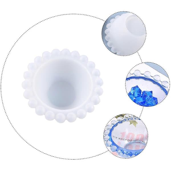 Silikonform för DIY-fatstillverkning, vit, 3 st