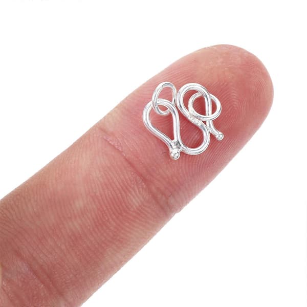 Silverhalsbandslås och Armbandslås, Hållbar DIY Smyckeskoppling, 2-delat Set