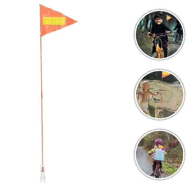 Cykel Flagga Slitstark Multi 63.00X27.00X21.00cm Reflex Säkerhetsvarning 2st