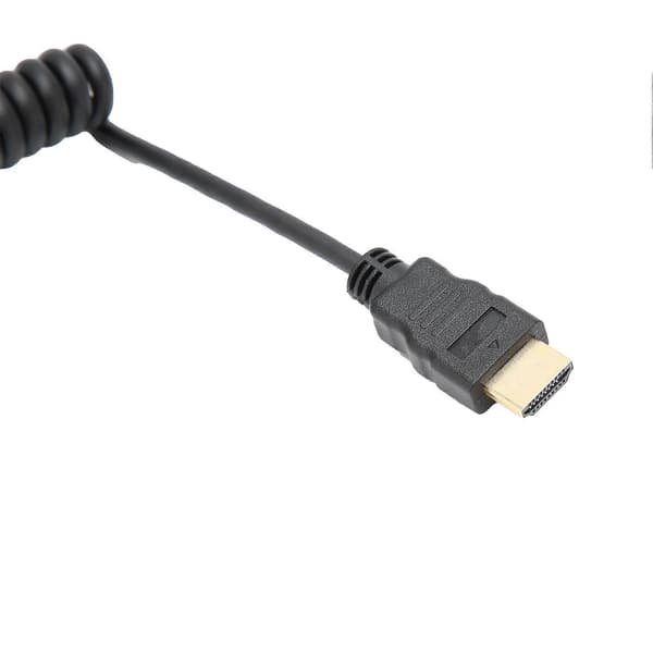 HD Multimedia Interface Typ A till Typ A-kabel, Höghastighets stabil anslutning, PVC-material, Spiralkabeldesign, Plug and Play