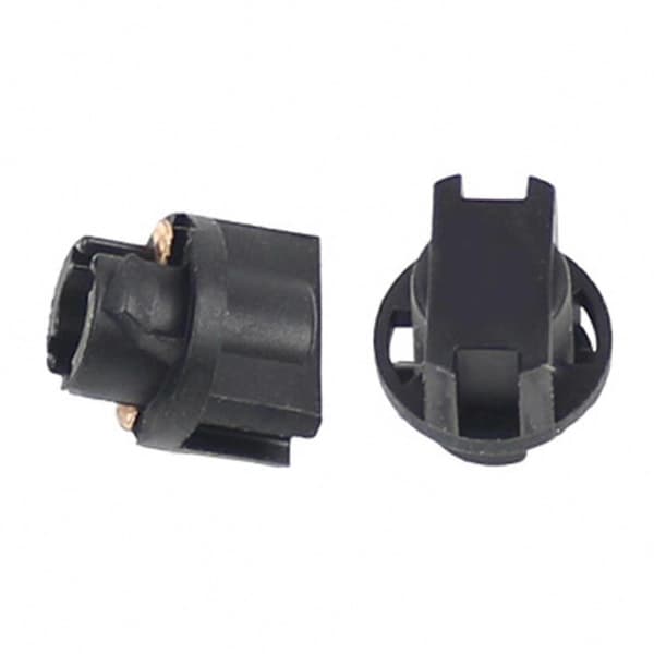 10 st T5 Twist Lock Socket Wedge Auto Dashboard Instrumentpanel Klusterplugg för luftkonditioneringslampor Bilglödlampor Bas