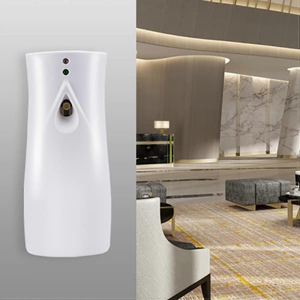 2-pack automatisk doftdispenser, väggmonterad luftfräschare med justerbart intervall för hem, hotell, kontor