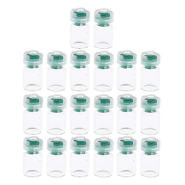 20 st 5 ml sterila tomma serumflaskor i glas, förseglade vätskebehållare